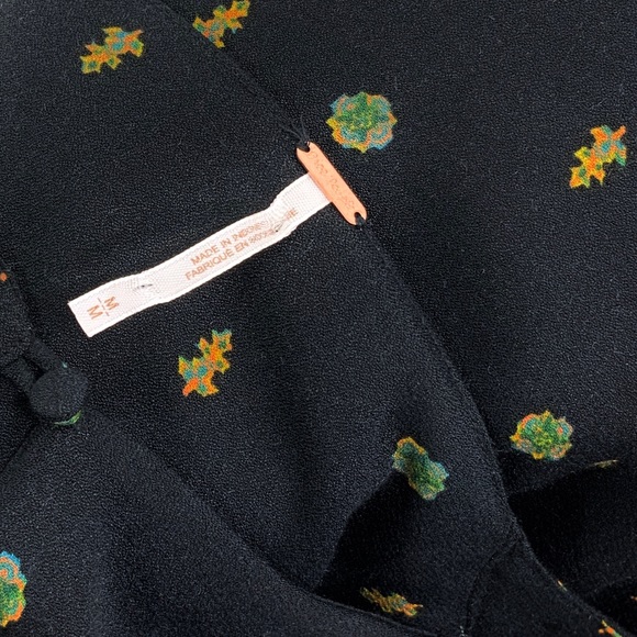 FREE PEOPLE Long Sleeve Romper Love Grows Shorts Romper Loose Fit Flowy K13 - Picture 9 of 10